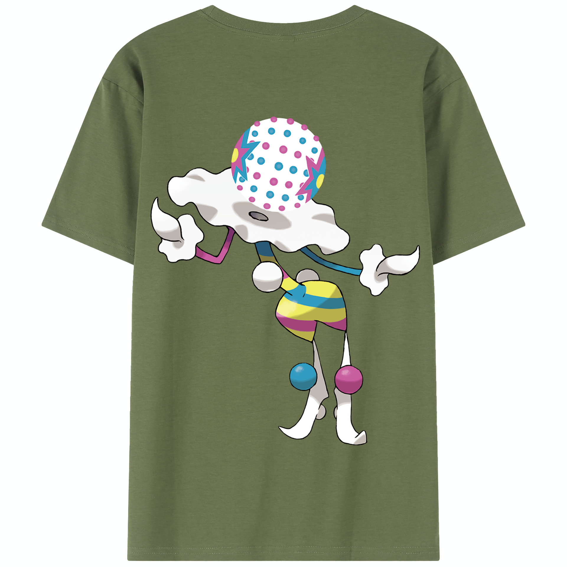 （画像用） ポケットモンスター Pokémon 綿100％半袖Tシャツ（背面プリント）
